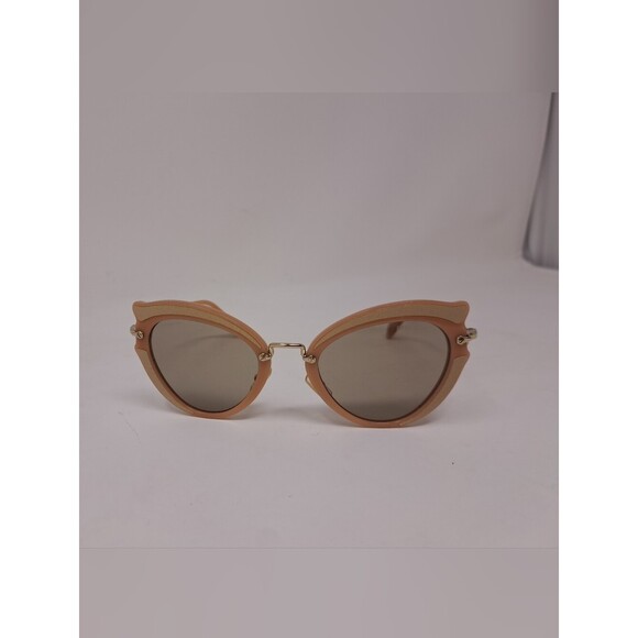 NWOT Miu Miu Women\'s Sunglasses Cat-Eye Pink Gold SMU 05S 52-23-140 Italy main image 14